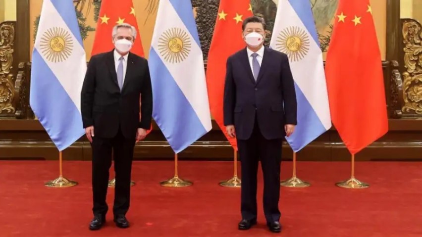 Alberto Fernández y el presidente de China Alberto Fernández